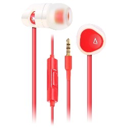 CREATIVE LABS Ma-200 In-Ear Headphones With Universal Mic (White/red)