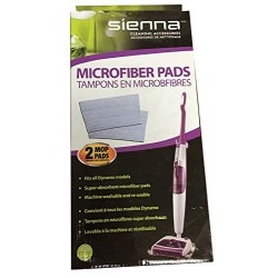 SIENNA New Microfiber Cleaning Pad for Dynamo Steam Mop Csss-2618 And Csss-5618 (2-Pack) Ssm-2618-Rcp-2Pk