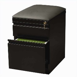 HIRSH INDUSTRIES LLC Mobile Seat Box-File Cabinet In In Black