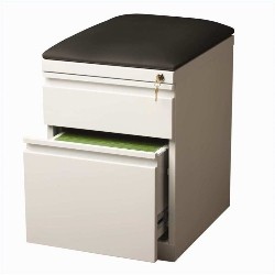 HIRSH INDUSTRIES LLC Mobile Seat Box-File Cabinet In In White