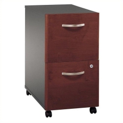 BBF Series C 2 Drawer Mobile File Cabinet In Hansen Cherry - Engineered Wood
