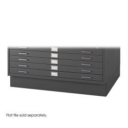 SAFCO Closed Low Base for 4986 And 4996 Flat File Cabinets In In Black