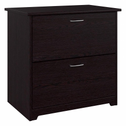 BUSH Cabot 2 Drawer Lateral File Cabinet In Chocolate Espresso Oak - Engineered Wood