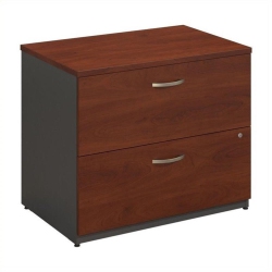 BBF Series C 36W 2Dwr Lateral File Hansen Cherry - Engineered Wood