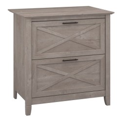 BUSH Key West Lateral File Cabinet In Washed In Gray