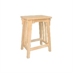 INTERNATIONAL Bar Stool Chair - Set Of 1 - In Black