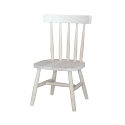 INTL. CONCEPTS International Concepts Unfinished Tot's Chair - Set Of 2 - In White