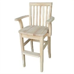 INTL. CONCEPTS International Concepts Unfinished Kids Mission Youth Kids & Teens Chair - Natural