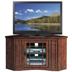 LEICK FURNITURE Mission 46" Corner Tv Stand In An Oak Finish