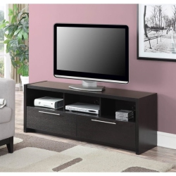 CONVENIENCE CONCEPTS Newport Marbella 60-Inch Tv Stand With Cabinets And Shelves In Espresso Wood
