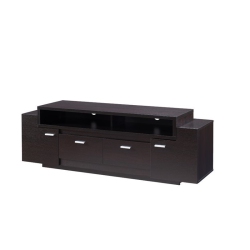 FURNITURE OF AMERICA Santex Contemporary Wood 60-Inch Tv Stand In Cappuccino