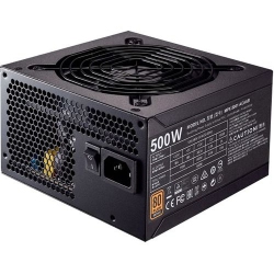 COOLERMASTER Cooler Master Silent Mwe 500 Watt 80 Plus Bronze Certified Power Supply With Sleeved Cables