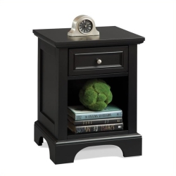 HOMESTYLES Bedford Wood Nightstand In In Black