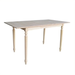 INTL CONCEPTS International Concepts Unfinished Turned Leg Counter Height Dining Table