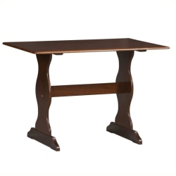 LINON Chelsea Nook Dining Table In Walnut