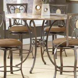 HILLSDALE Brookside Counter Height Dining Table In Finish In Brown