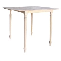 INTL CONCEPTS International Concepts Unfinished Square/rectangular Bar Height Dining Table