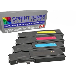 SPRINT TONER Compatible Xerox Phaser 6600, 6605 4 Pack Colour Set Toner Cartridges, Phaser, Workcentre Printers
