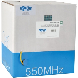 TRIPP LITE Cat6 Gigabit Bulk Solid-Core Pvc Cable, Yellow, 1000 Ft