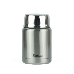 MINIMAL Stainless Steel Food Jar With Triple Insulations, 500Ml, Classic, 2-Pack