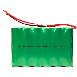 POWER PORTABLE 7.2 Volt Nimh Battery Pack (4500 Mah) With Leads