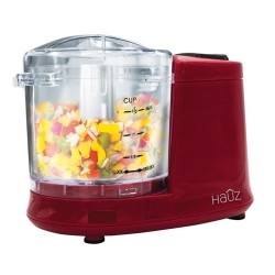 HAUZ One Touch Electric Chopper 1.5 Cups 100W In Red