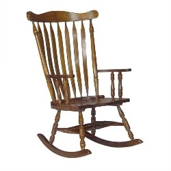 INTL. CONCEPTS International Concepts Home Accent Solid Wood Rocker In Espresso