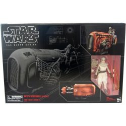 STAR WARS The Series 6 Inch Vehicle Figure Vehicle Series - Rey's Speeder #3 In Black