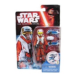 STAR WARS The Force Awakens 3.75 Inch Action Figure Snow And Desert Wave 2 - X-Wing Pilot Asty