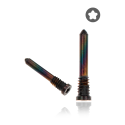 ESOURCE PARTS Bottom Screws Compatible for Iphone X to 12 Pro Max / 13 / 13 Mini / 13 Pro / 13 Pro Max / 14 Series (Black) (100 Pack)