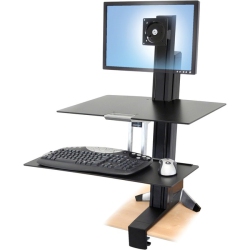 ERGOTRON Workfit-S 24" Fixed Standing Desk Mount With Worksurface+ (33-350-200)