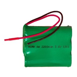POWER PORTABLE 3.6 Volt Nimh Battery Pack With Leads (2200 Mah)