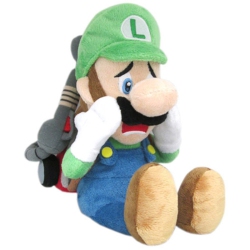 LITTLE BUDDY TOYS Little Buddy Luigi's Mansion Scared Luigi With Strobulb Plush 10