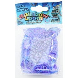 RAINBOW LOOM Pearl Hot Pink/ocean Rubber Bands With 24 C-Clips (600 Count)