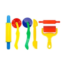 Rimobul Deluxe Multi-Functional Dough Tools Kit For Kids - 6 Pieces Assortment