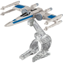MATTEL Hot Wheels Star Wars Rogue One Starship Vehicle, Resistance X-Wing Fighter (Open Wings)