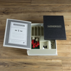 WS GAME COMPANY Monopoly Linen Book Vintage Edition Board Game