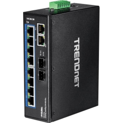 TRENDNET 10-Port Hardened Industrial Gigabit Din-Rail Switch