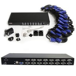 STARTECH A Complete 16-Port USB Kvm Kit Including All Necessary Cables And Accessories USB Kvm Switch 16 Port Kvm Switch