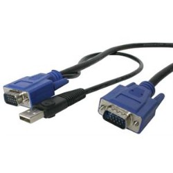 STARTECH Cable Sveconus10 10 Feet Ultra Thin USB VGA 2-In-1 Kvm Cable Retail