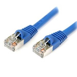 STARTECH Snagless Shielded Rj45 F/utp Cat 5E Patch Cable 15 Feet (S45Patch15Bl) In Blue