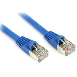 STARTECH Snagless Shielded Rj45 F/utp Cat 5E Patch Cable 6 Feet (S45Patch6Bl) In Blue