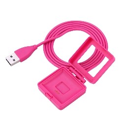STRAPSCO USB Charger Cradle Dock for Fitbit Blaze In Fuschia