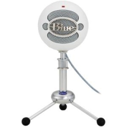 BLUE MICROPHONES Snowball Ice Condenser Microphone, Cardioid - White