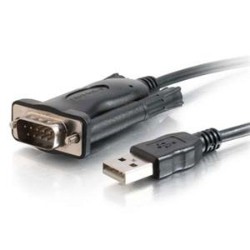 CABLES TO GO C2G / 26887 Trulink USB to Db9 Male Serial Rs232 Adapter Cable (5 Feet) In Black