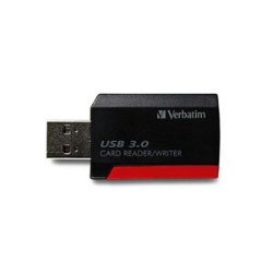 VERBATIM Pocket Card Reader USB 3.0 Interface: USB 3.0 And USB 2.0 Ports. 98538 In Black