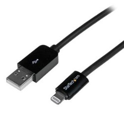 STARTECH USBlt2Mb 2M (6 Ft.) Long Apple 8-Pin Lightning Connector to USB Cable for Iphone / Ipod / Ipad Charge And In Black