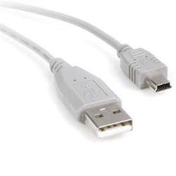STARTECH USB 2.0 Cable USB A to Mini B 10-Feet (USB2Habm10)