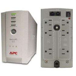 APC UPS Bk500 Back-UPS Cs 500 120V 500Va/300W 6 Outlets USB/serial Retail In Beige