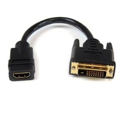 STARTECH 8" HDMI to Dvi-D Video Cable Adapter - HDMI Female to Dvi Male